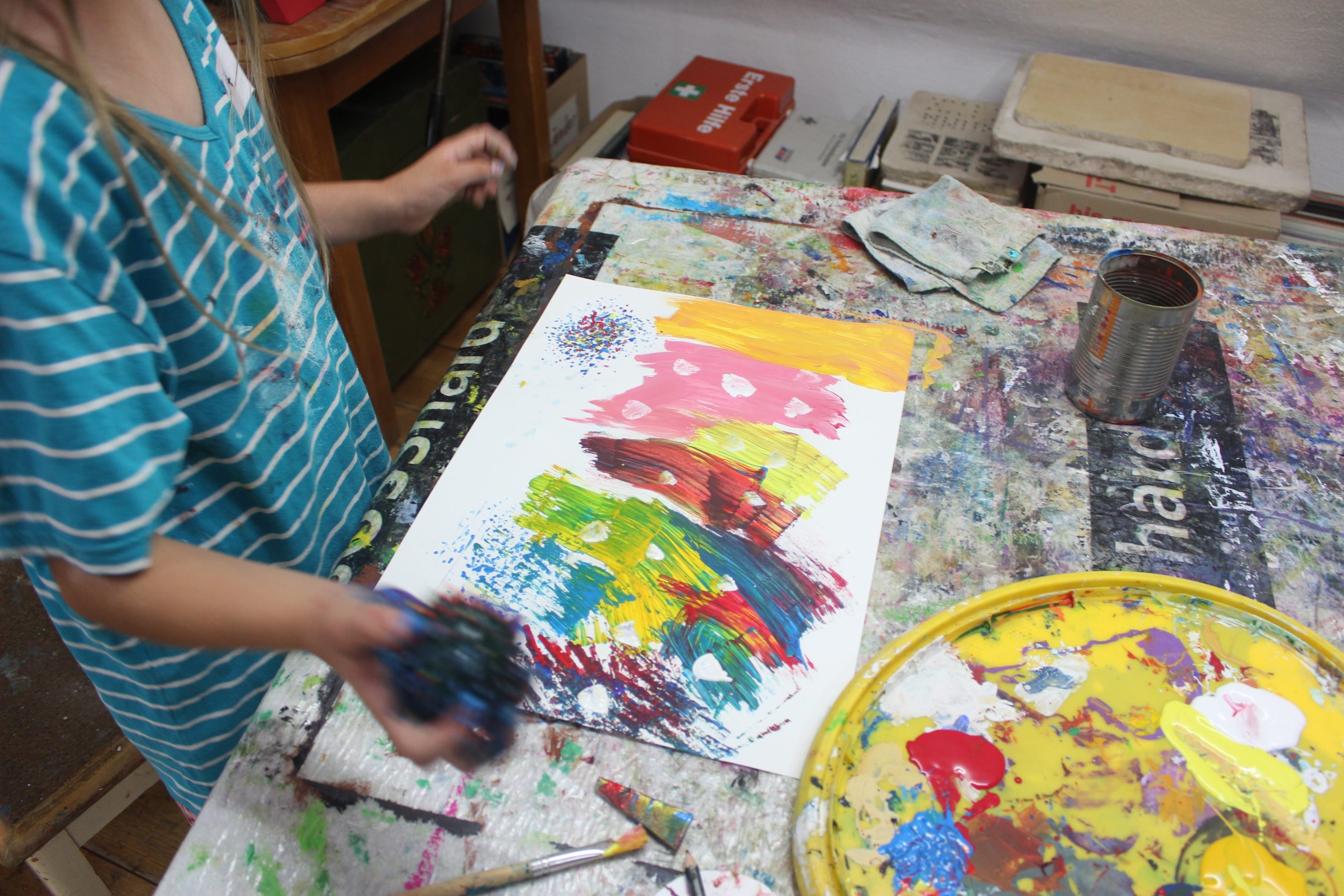 Mi-Ma-Monster, aber freundliche… Collage für Kinder von 7-10 Jahren