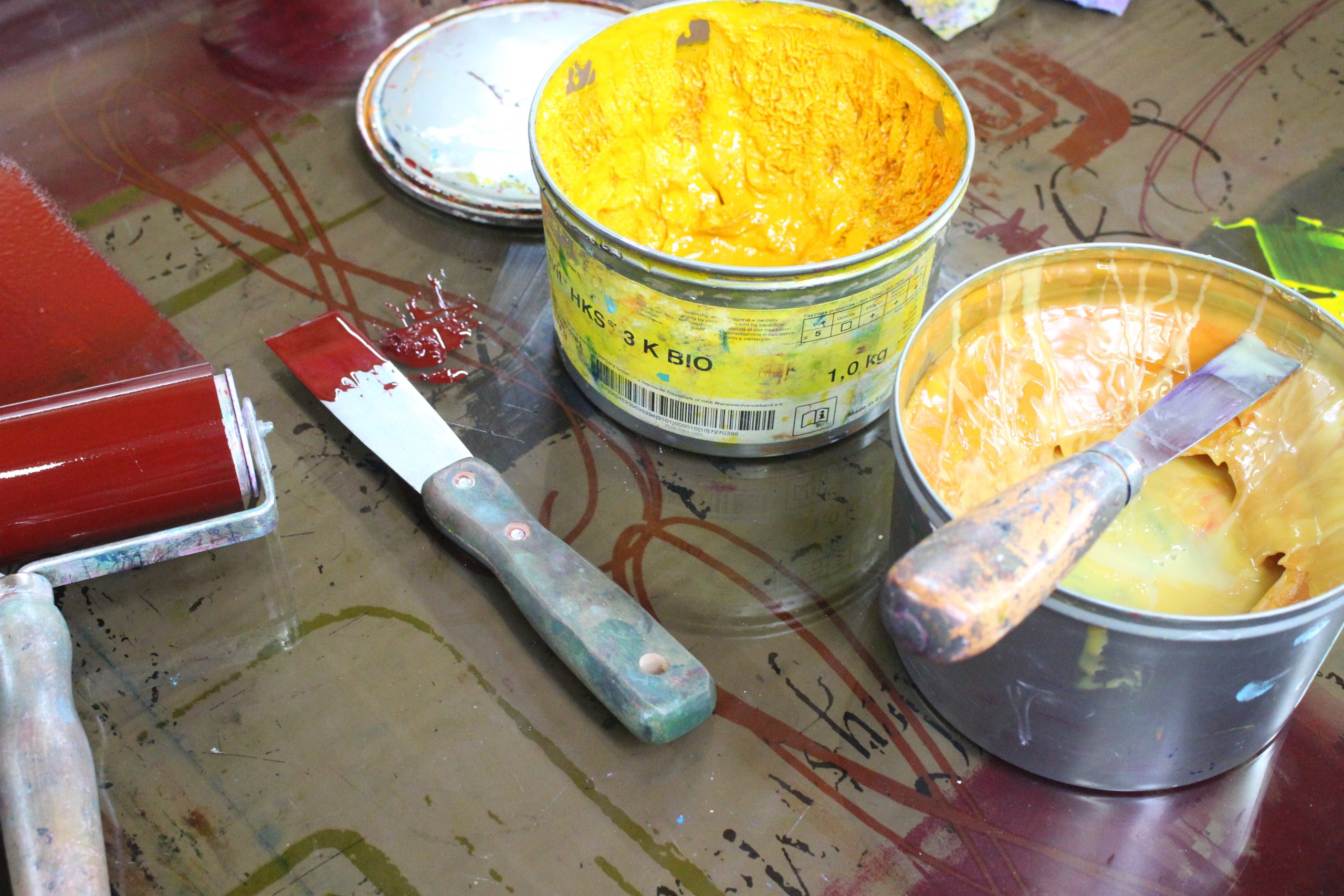 „Von der Linie zur Fläche” – Monotypie, Linol- und Holzschnitt, Radierung