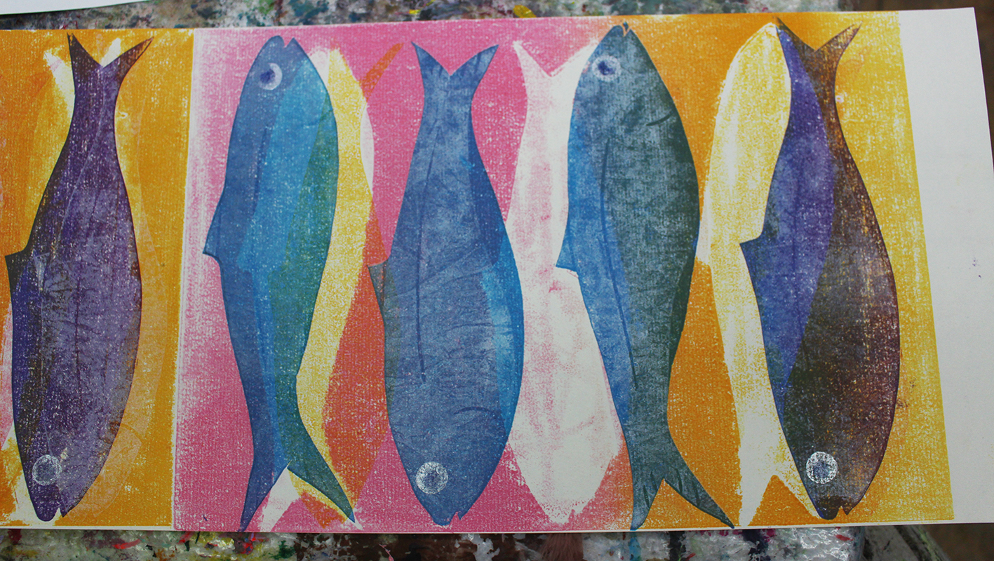 „Von der Linie zur Fläche” – Monotypie, Linol- und Holzschnitt, Radierung