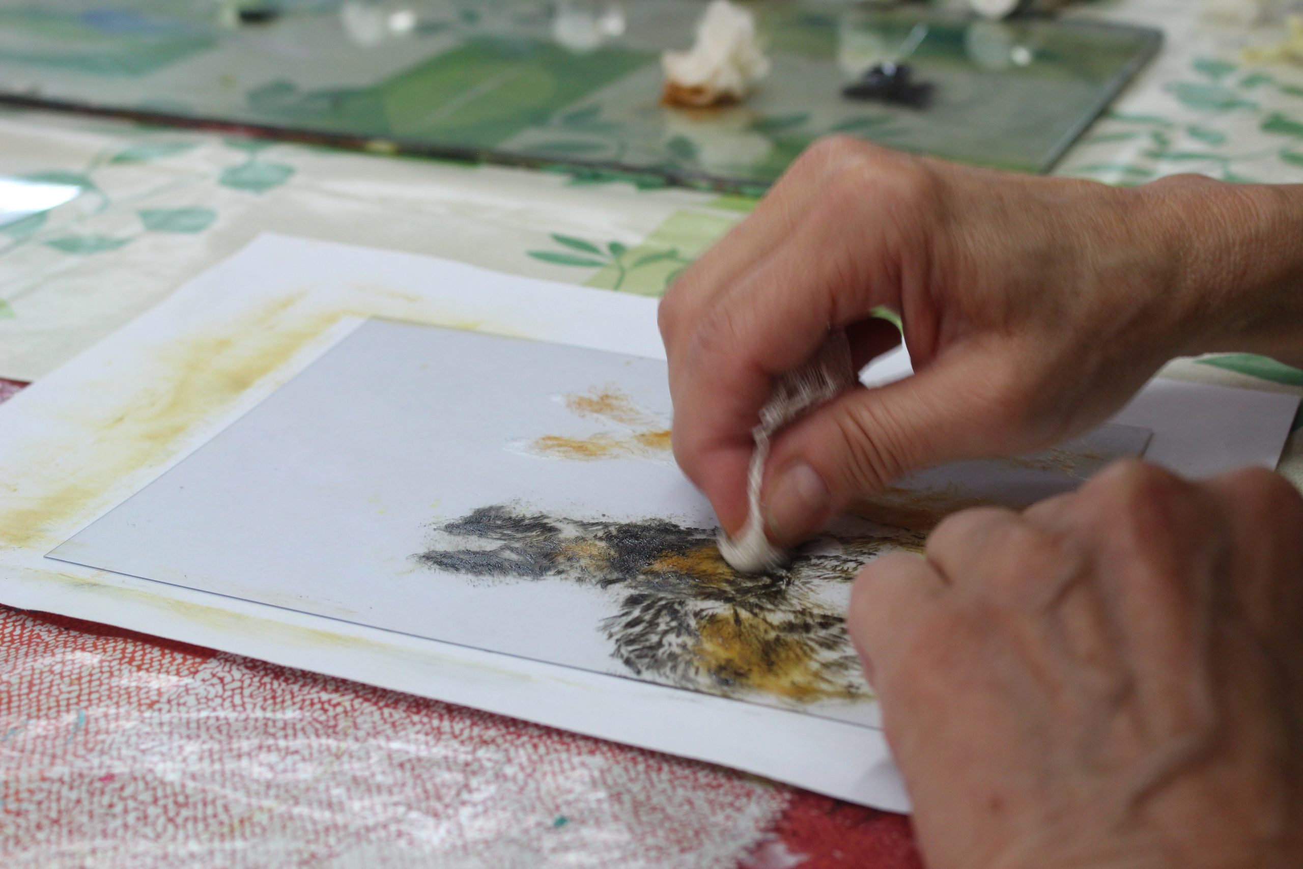 „Von der Linie zur Fläche” – Monotypie, Linol- und Holzschnitt, Radierung