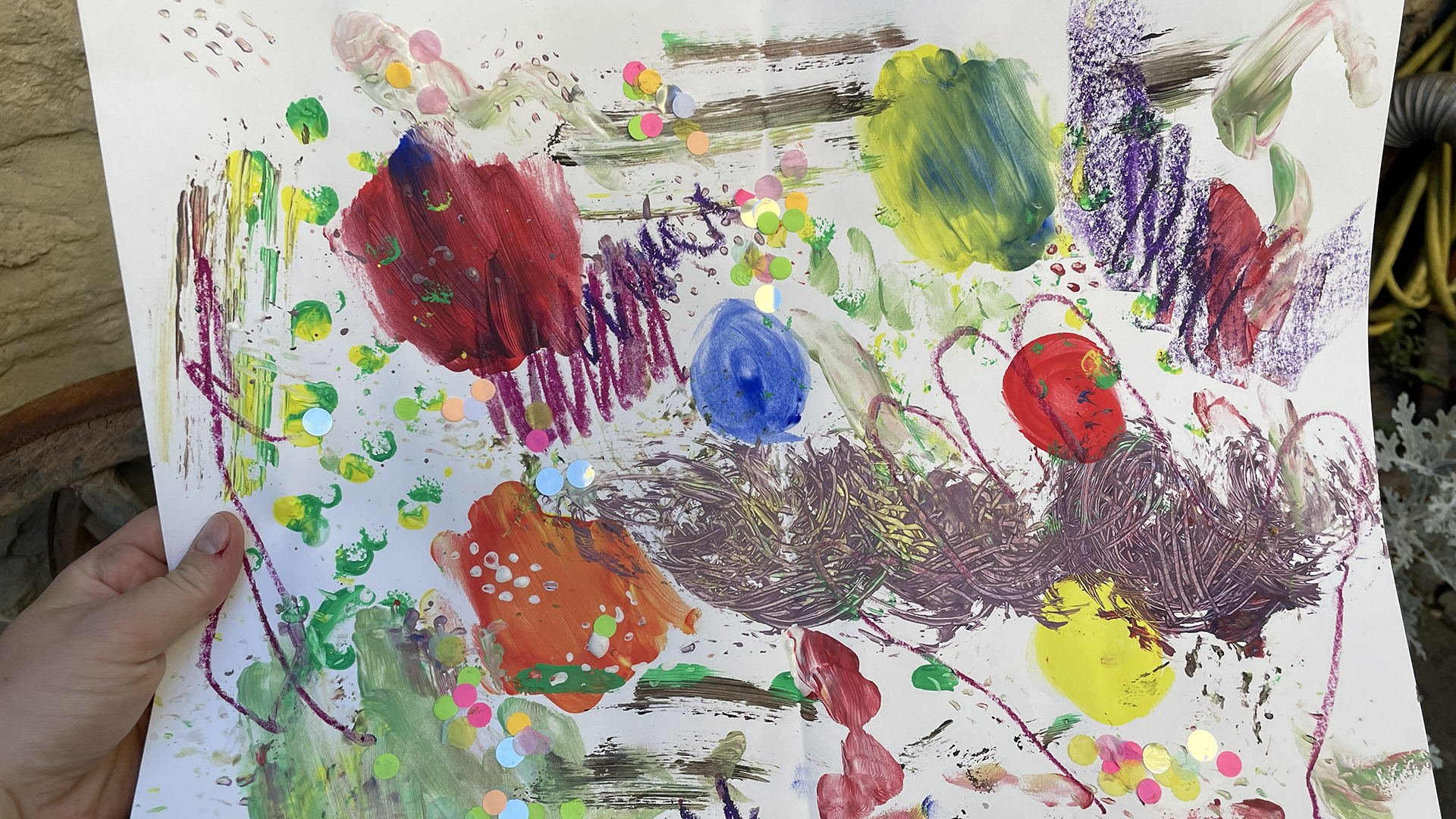 „Die Mischung machts“ – Malerei auf großen Formaten