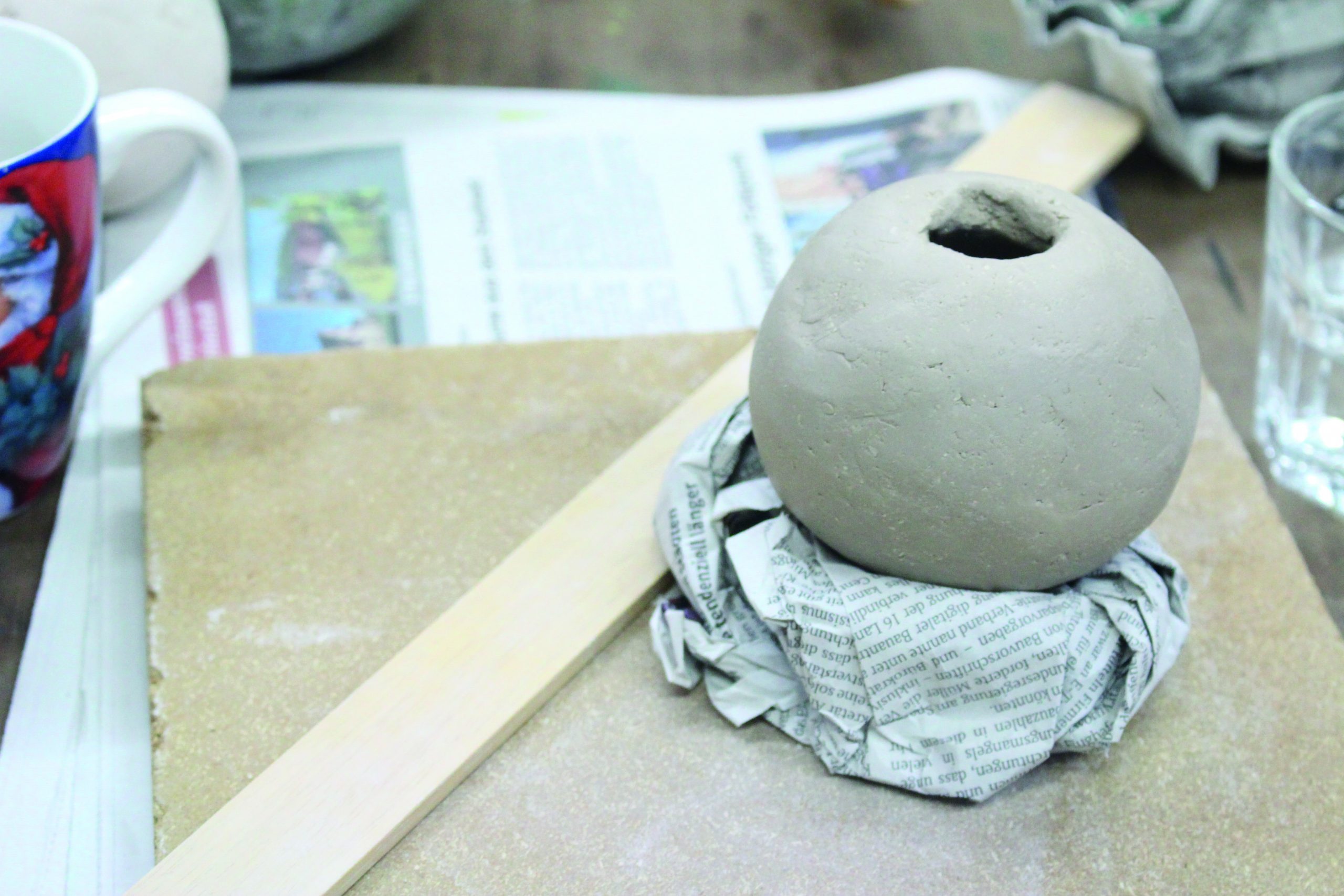 Keramikwerkstatt am Wochenende mit Glasur