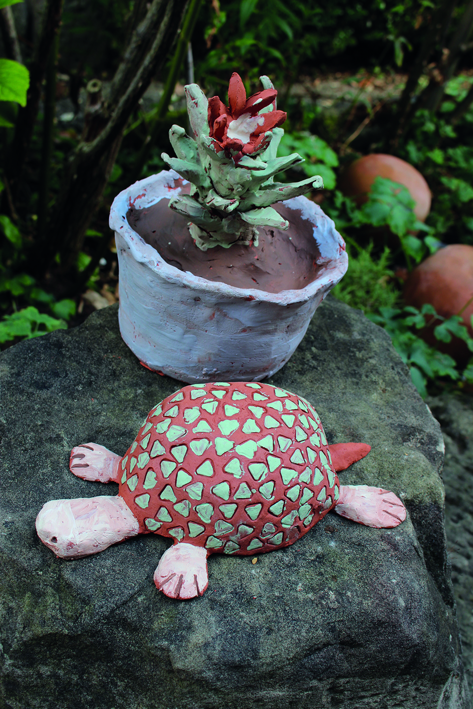 Kennst du den Kugelfisch, Schleierschwanz, Anglerfisch, Delfin oder Hammerhai? – Keramikobjekte zum Aufstecken