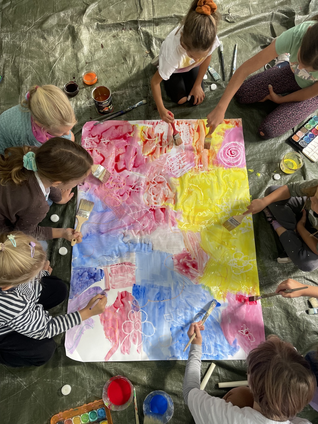 Coole Farben für heiße Tage! – Malerei für Kinder